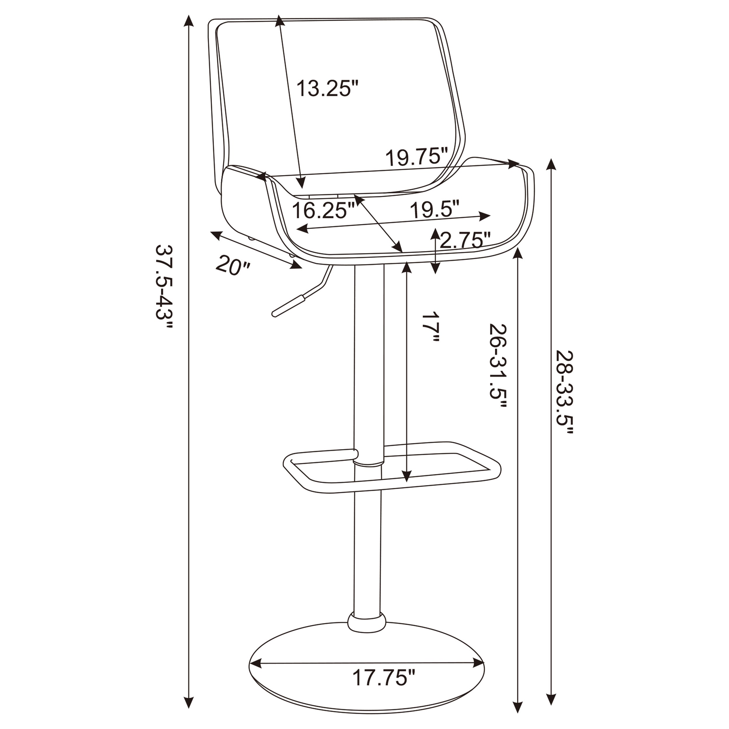 Folsom Adjustable Bar Stool