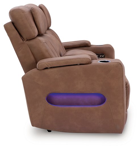 Clean-Slate Power Reclining Loveseat with Console