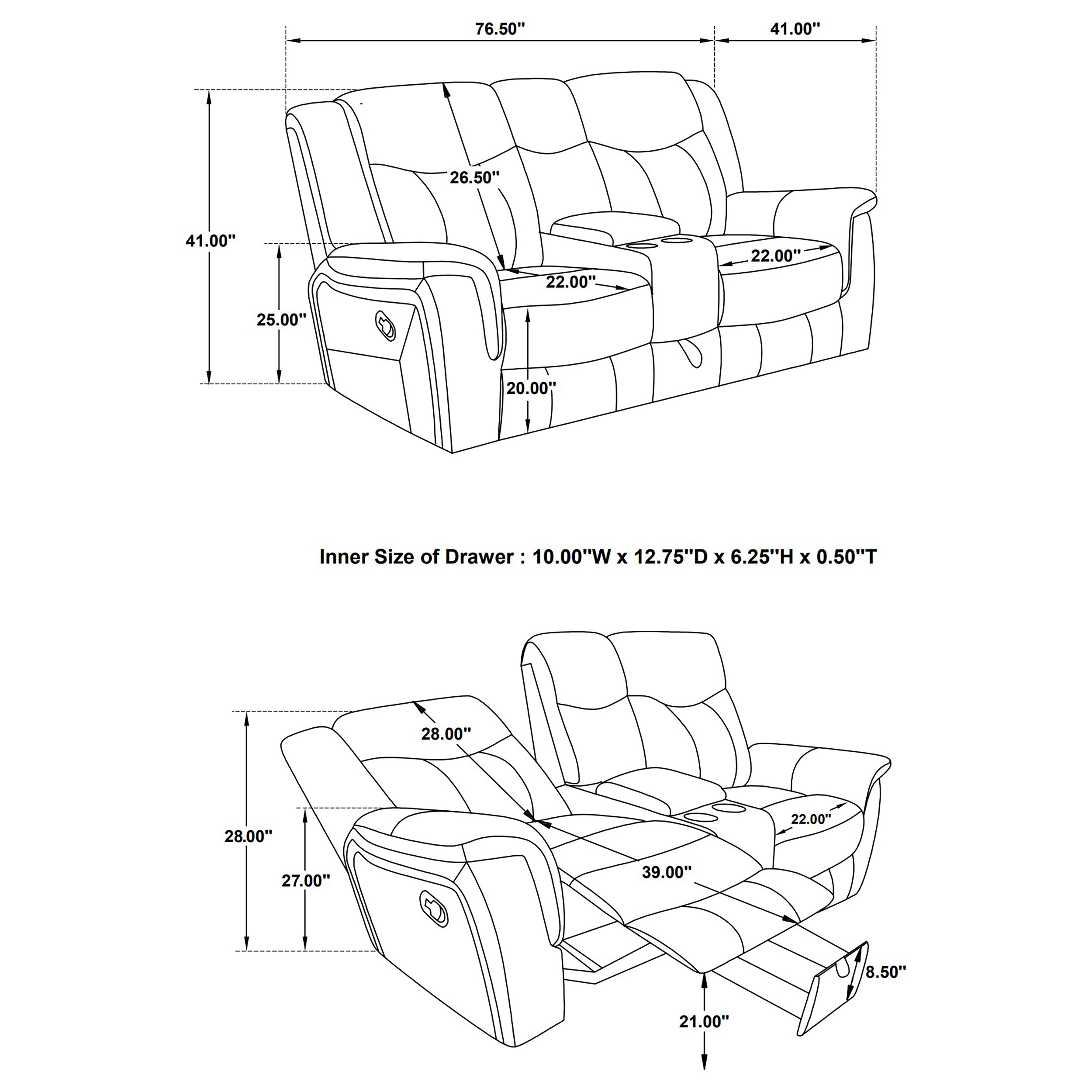 Conrad Reclining Loveseat