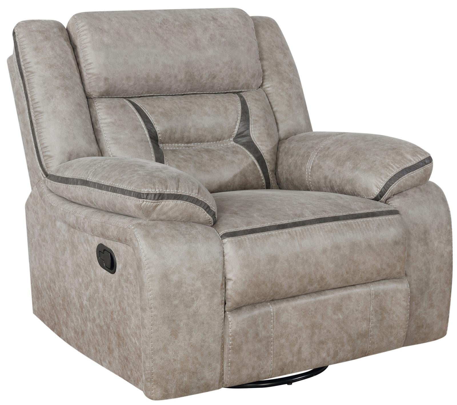 Greer Upholstered Tufted Back Glider Recliner image