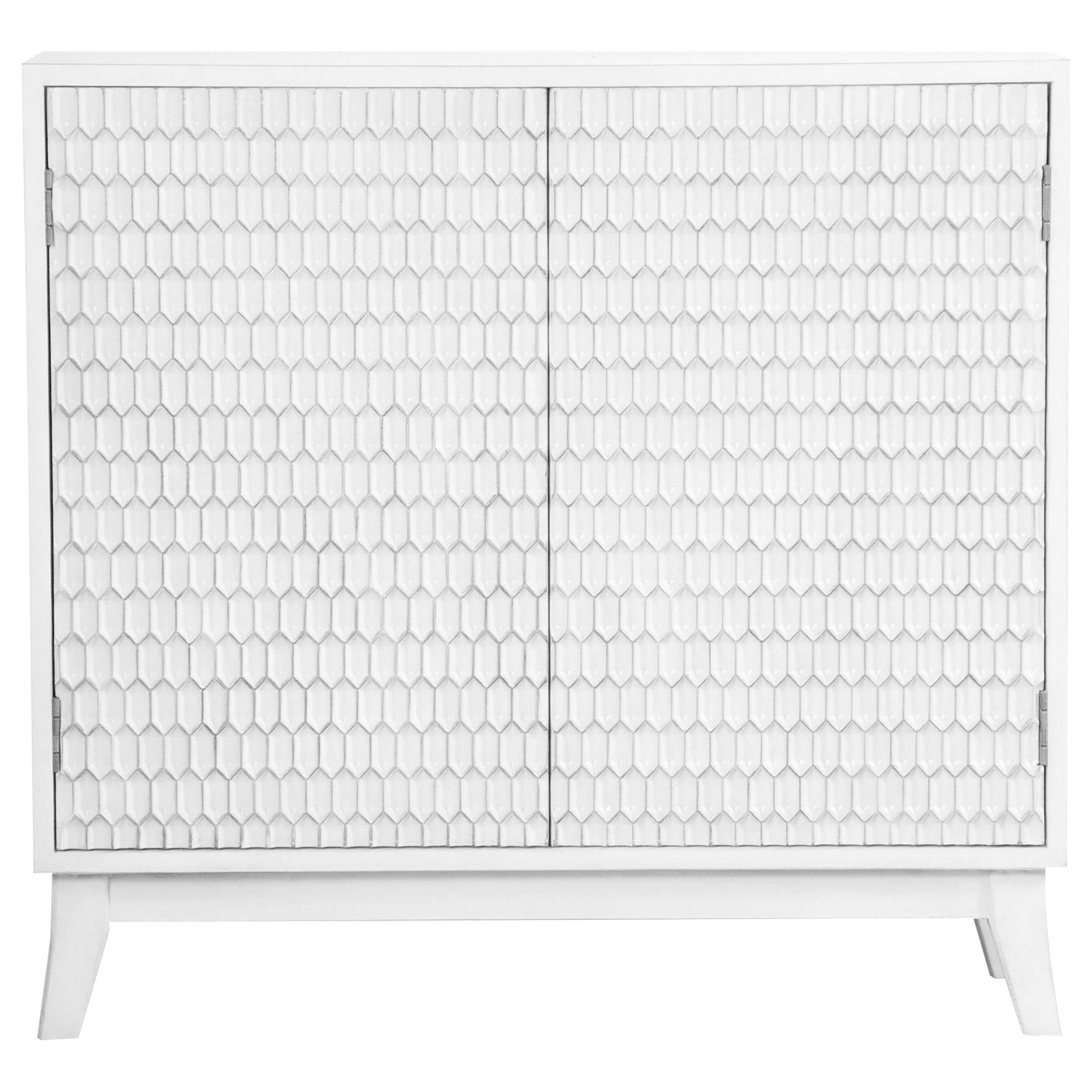 Gambon Rectangular 2-door Accent Cabinet White image