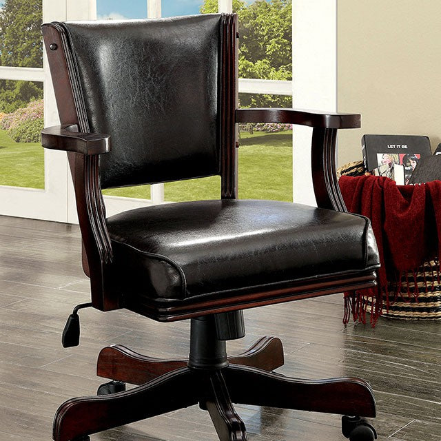 ROWAN Cherry Height-Adjustable Arm Chair